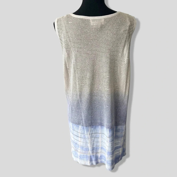 Tan  Jay Ombre Metallic Knitted Sleeveless Tunic - Picture 3 of 12